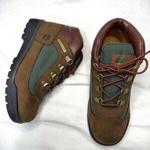 Timberland Field Boot Medium Brown Nubuck Leather Boots Size 3Y